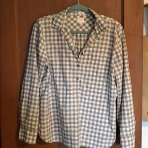 J.CREW Boy Fit Plaid Shirt